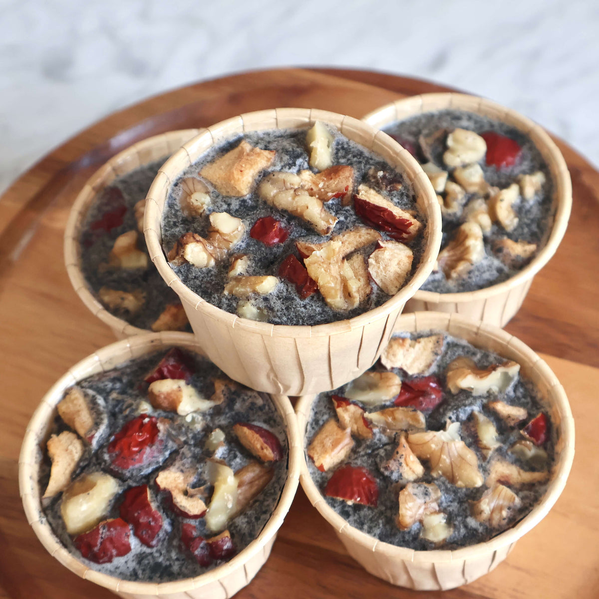 Seasonal Black Sesame Wellness Mochi Box (Vegan, Low Sugar) The Clean