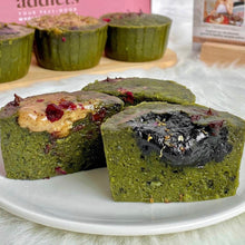 Load image into Gallery viewer, Vegan Intense Matcha Mochi Muffin Box (GF option available, Refined Sugar Free)