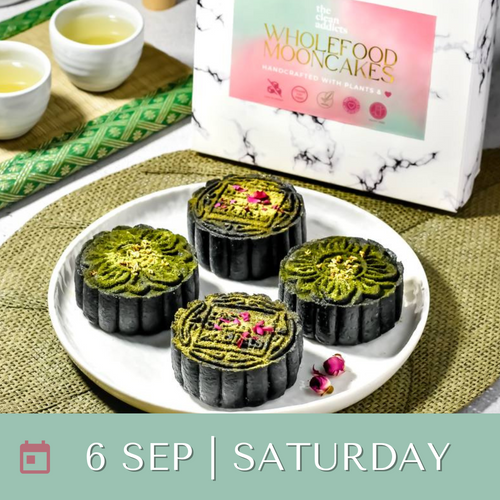 6/9/25 Preorder - Box of 4 Vegan Wholefood Mooncakes (Gluten Free option, Oil Free)