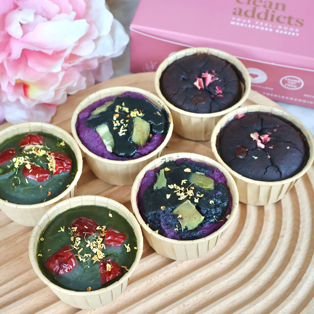 Vegan Chinese New Year Mochi Muffin Abundance Gift Box (Vegan, Refined Sugar Free)