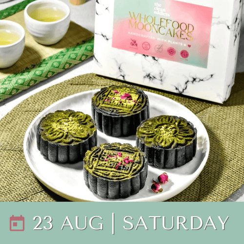 23/8/25 Preorder - Box of 4 Vegan Wholefood Mooncakes (Gluten Free option, Oil Free)