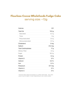 cocoa fudge cake flourless healthy cakes delivery singapore eggless diabetic friendly diabetes