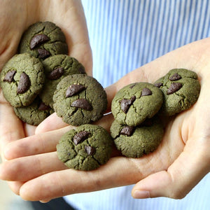 Vegan Matcha MIX Bliss Cookies (Gluten Free option, Low Sugar)