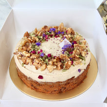 Load image into Gallery viewer, Wholesome Carrot Cake (Vegan Bakery, RSF, GF &amp; Sugar Free Option)