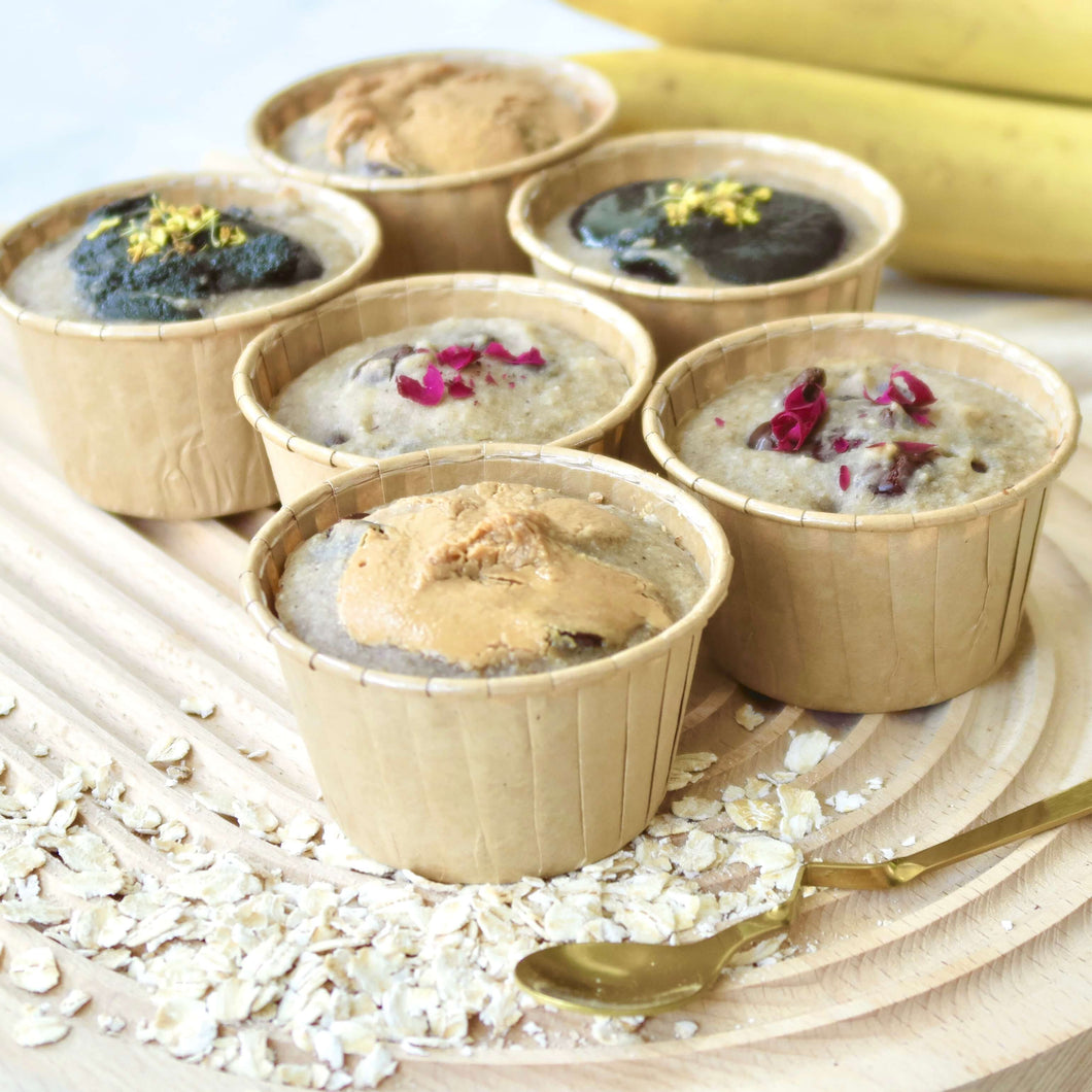 Vegan Banana Assorted Mochi Muffins