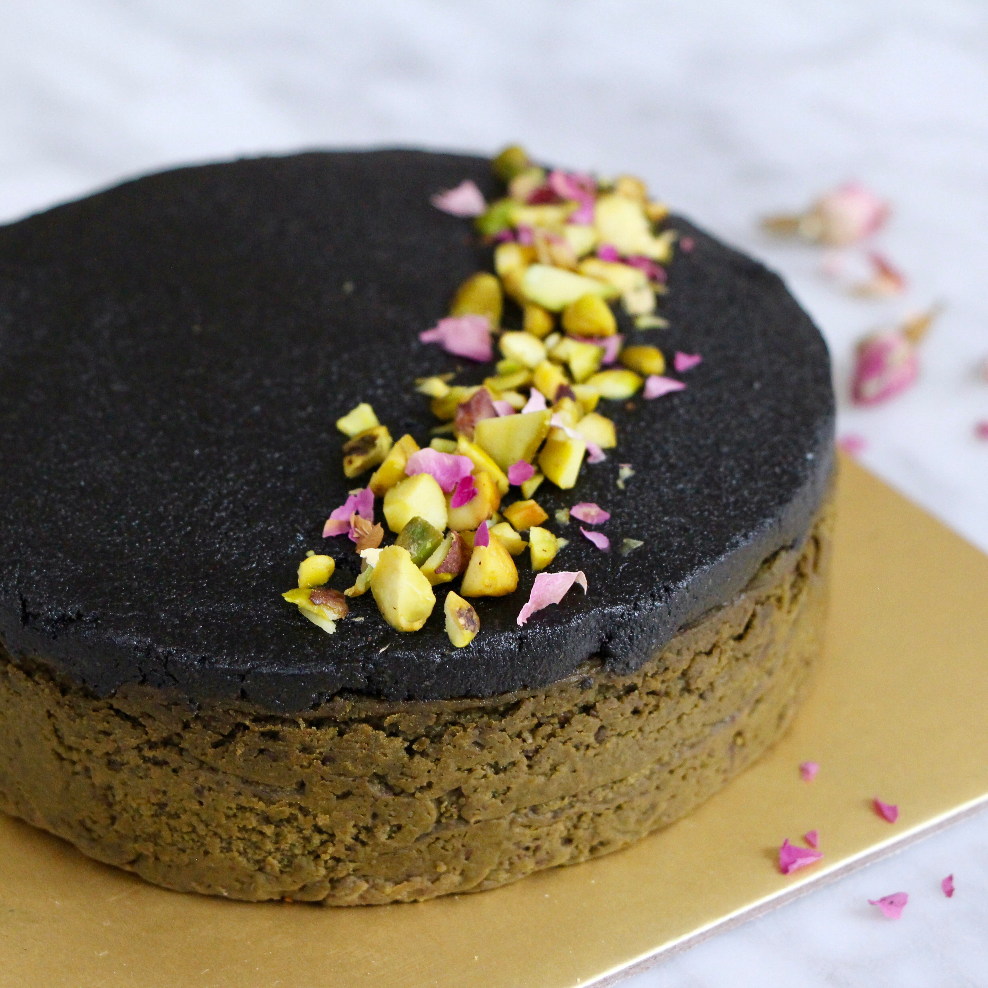 Black Sesame and White Chocolate Mousse Cake Recipe on Food52